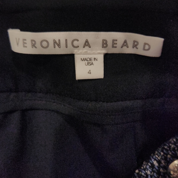 Veronica Beard Navy Blue Arezzo Mini Skirt 4 - Picture 3 of 8